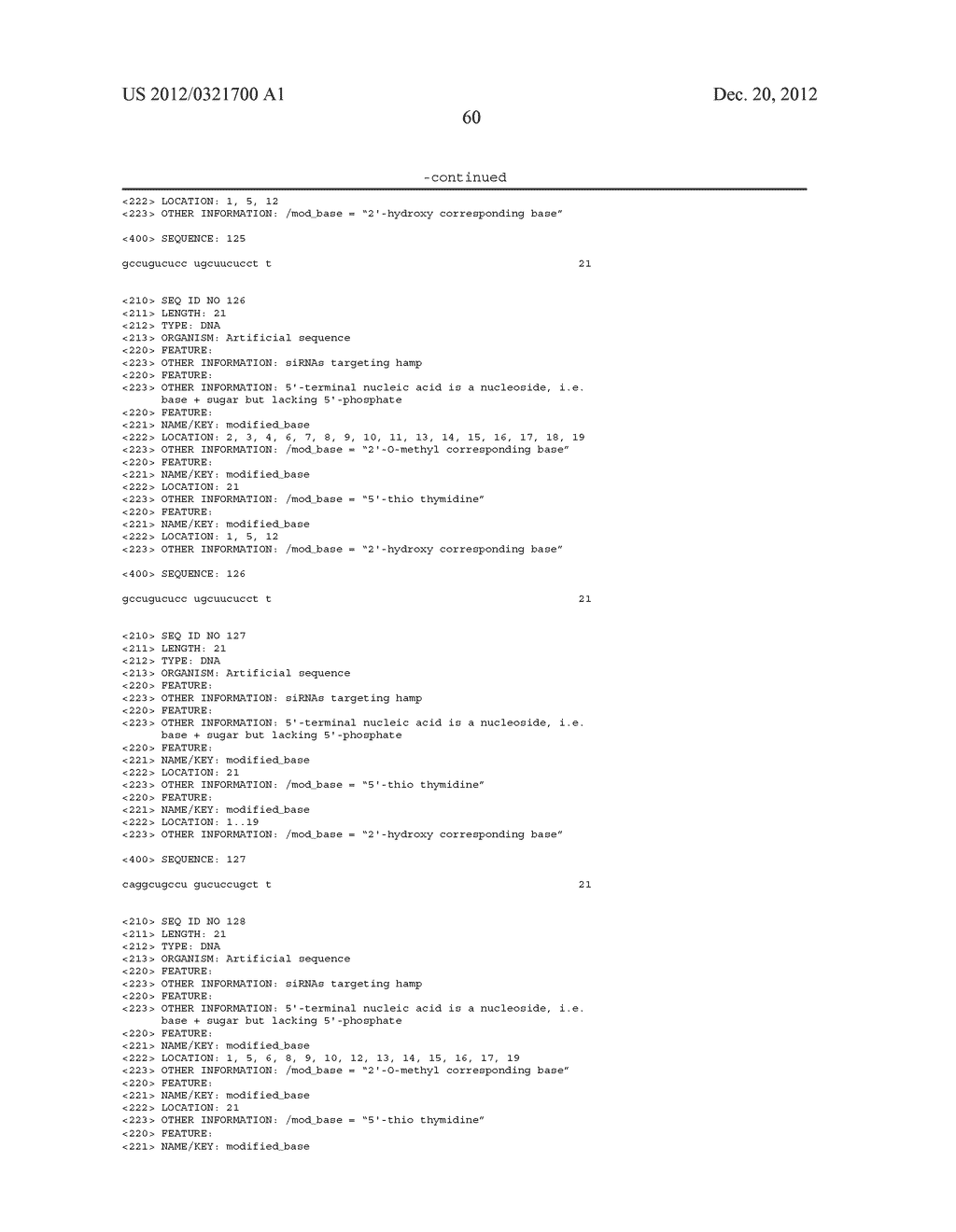 Compositions And Methods For Inhibiting Expression Of The HAMP Gene - diagram, schematic, and image 70