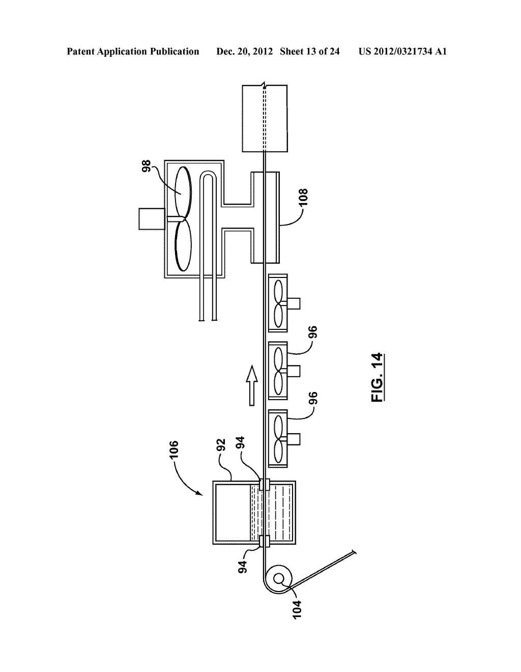 METHOD AND APPARATUS FOR EXTRUSION OF THERMOPLASTIC HANDRAIL - diagram, schematic, and image 14