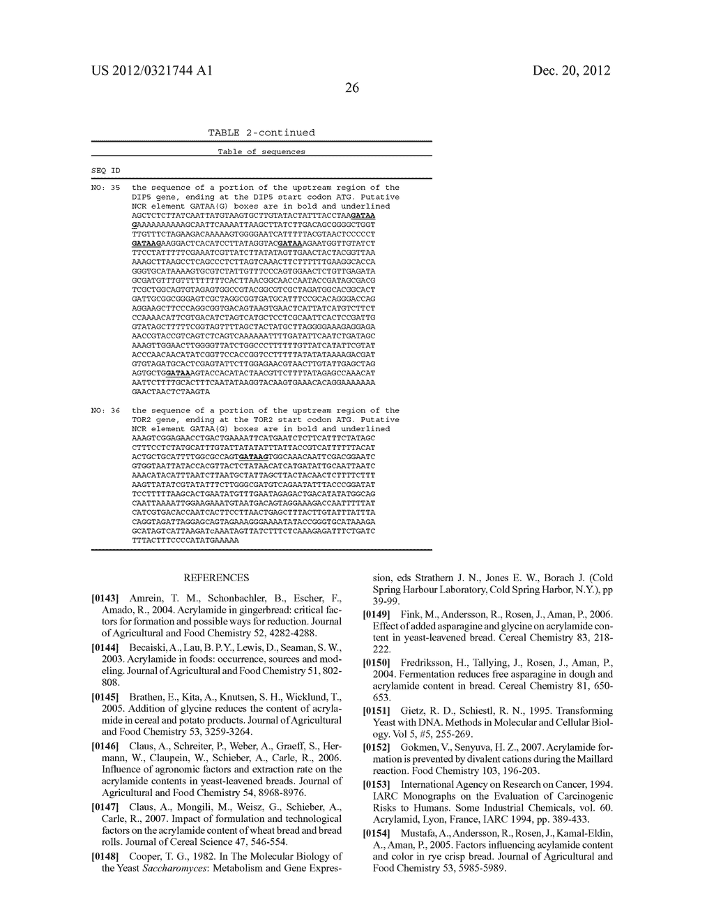 FUNCTIONAL ENHANCEMENT OF MICROORGANISMS TO MINIMIZE PRODUCTION OF     ACRYLAMIDE - diagram, schematic, and image 42