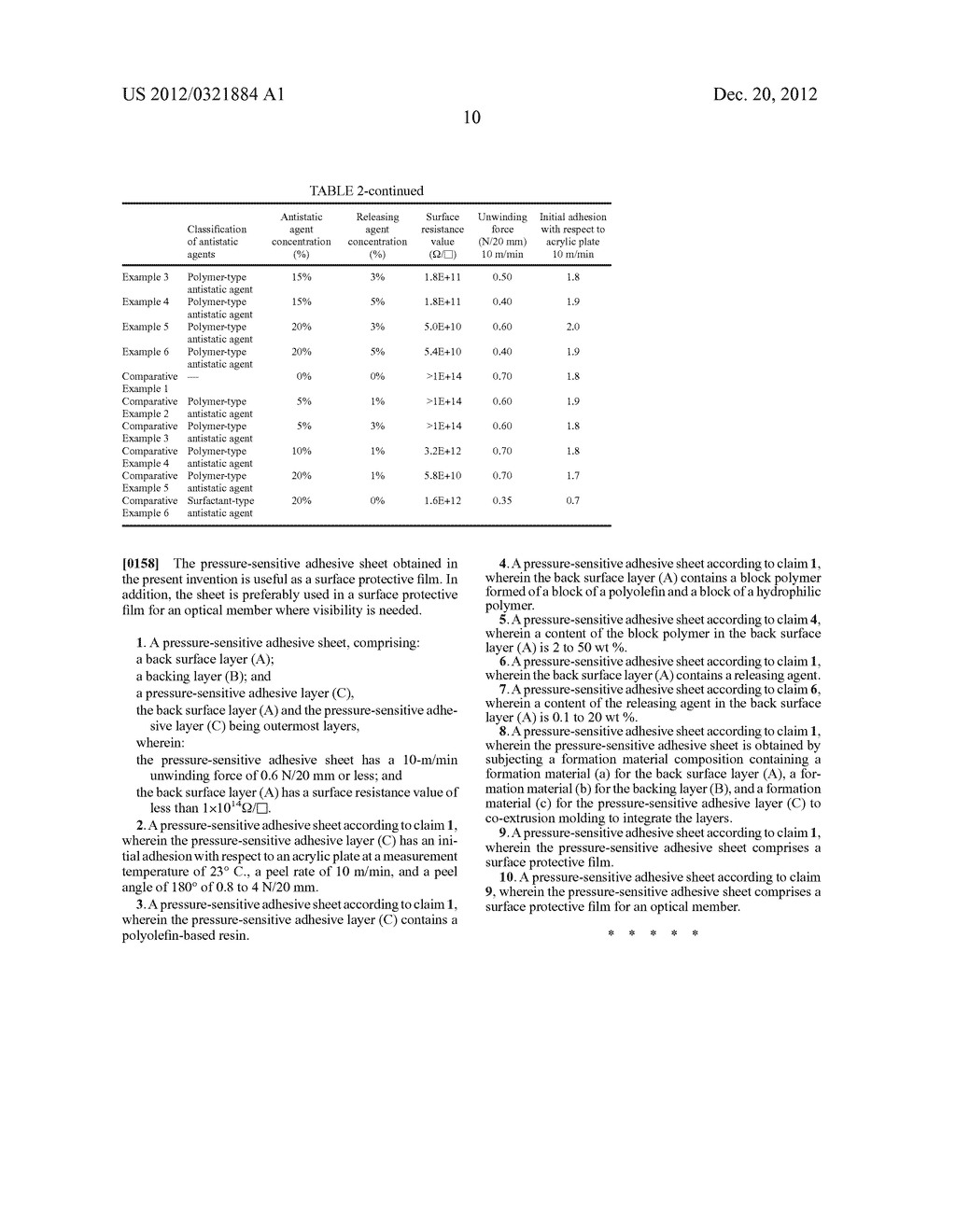 PRESSURE-SENSITIVE ADHESIVE SHEET - diagram, schematic, and image 12