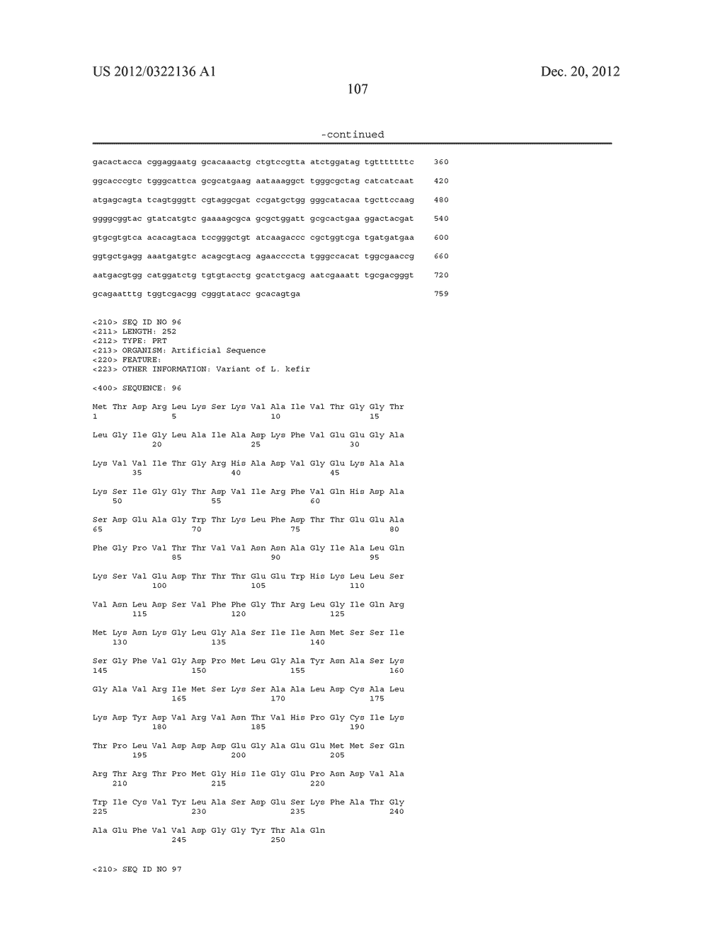 POLYNUCLEOTIDES ENCODING RECOMBINANT KETOREDUCTASE POLYPEPTIDES - diagram, schematic, and image 109