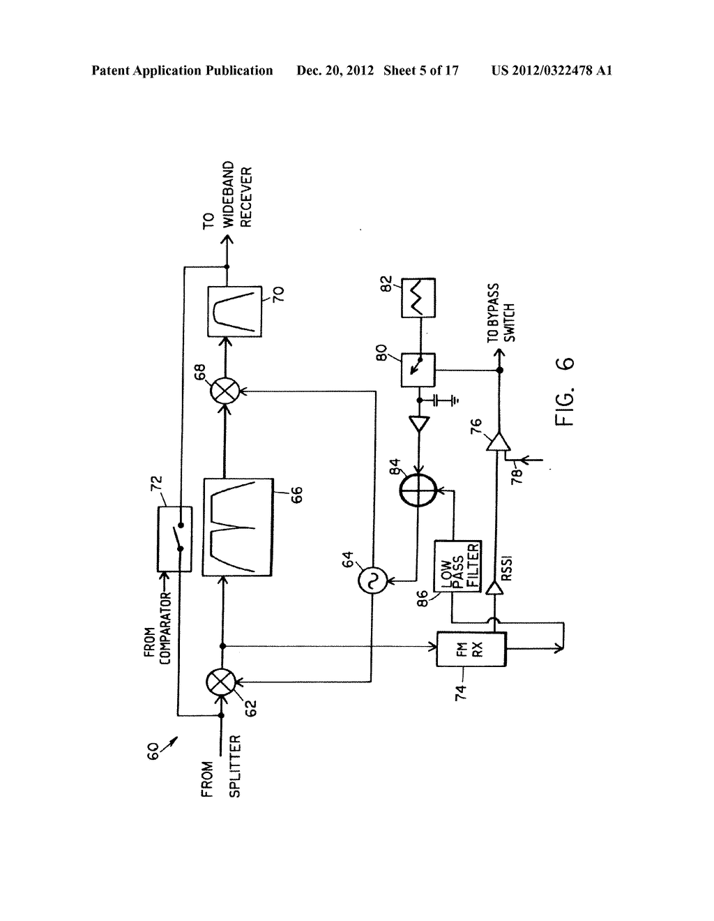 METHOD AND DEVICE FOR MAINTAINING THE PERFORMANCE QUALITY OF A     COMMUNICATION SYSTEM IN THE PRESENCE OF NARROW BAND INTERFERENCE - diagram, schematic, and image 06