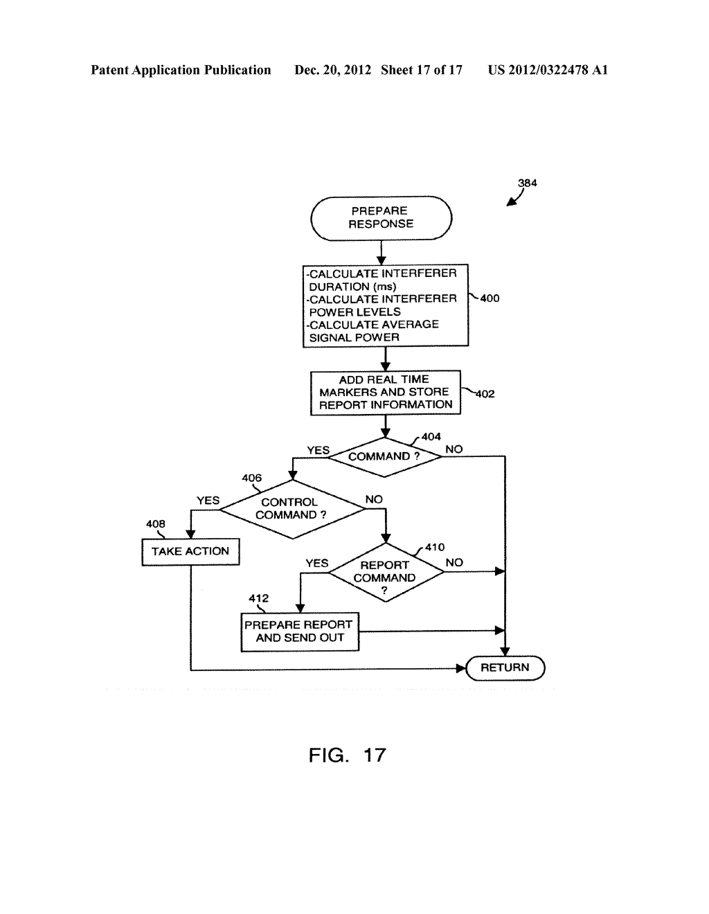 METHOD AND DEVICE FOR MAINTAINING THE PERFORMANCE QUALITY OF A     COMMUNICATION SYSTEM IN THE PRESENCE OF NARROW BAND INTERFERENCE - diagram, schematic, and image 18