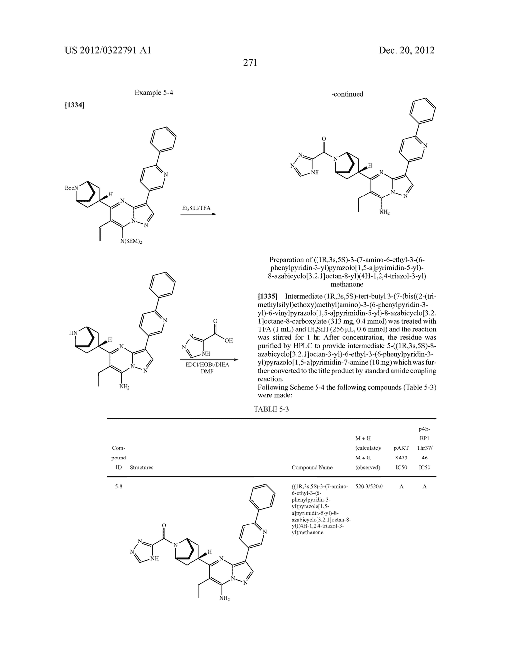 PYRAZOLO[1,5-a]PYRIMIDINE COMPOUNDS AS mTOR INHIBITORS - diagram, schematic, and image 272