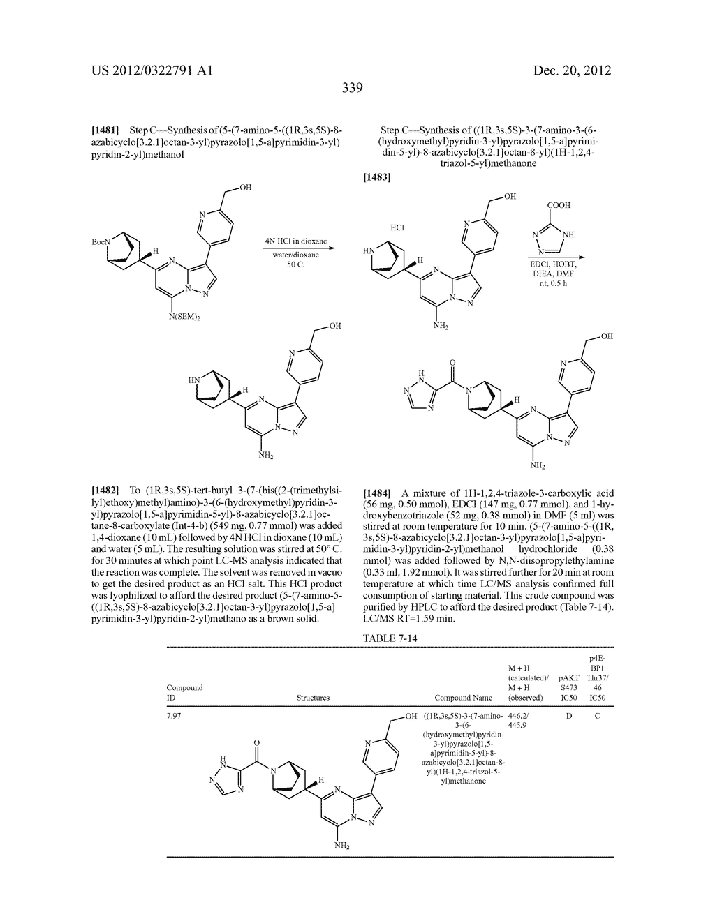 PYRAZOLO[1,5-a]PYRIMIDINE COMPOUNDS AS mTOR INHIBITORS - diagram, schematic, and image 340