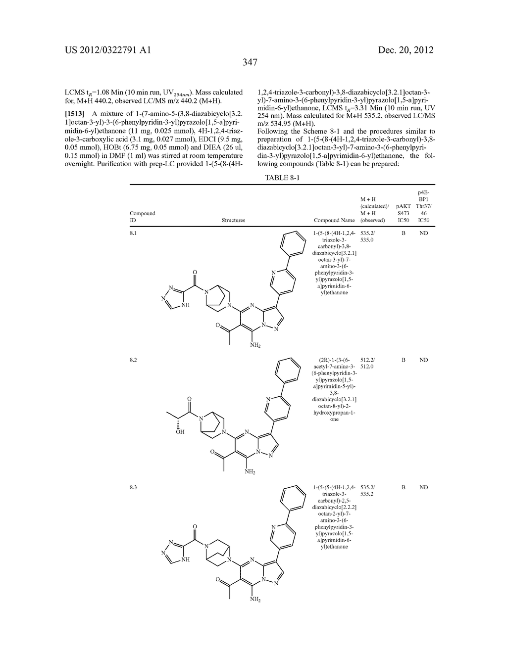 PYRAZOLO[1,5-a]PYRIMIDINE COMPOUNDS AS mTOR INHIBITORS - diagram, schematic, and image 348