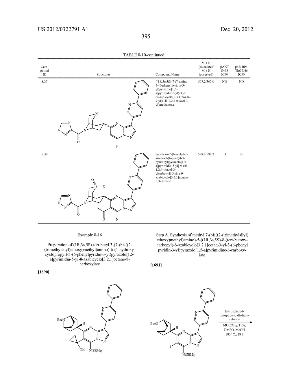 PYRAZOLO[1,5-a]PYRIMIDINE COMPOUNDS AS mTOR INHIBITORS - diagram, schematic, and image 396