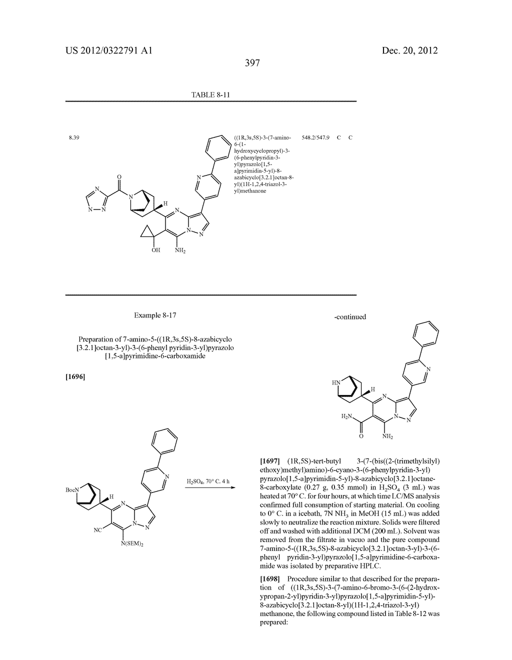 PYRAZOLO[1,5-a]PYRIMIDINE COMPOUNDS AS mTOR INHIBITORS - diagram, schematic, and image 398