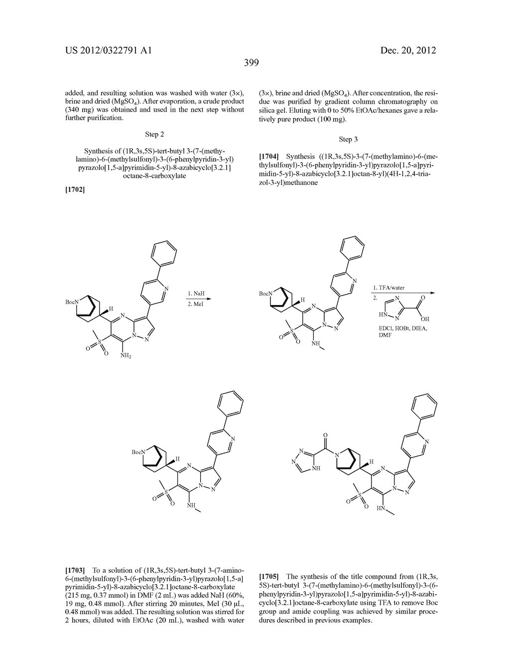 PYRAZOLO[1,5-a]PYRIMIDINE COMPOUNDS AS mTOR INHIBITORS - diagram, schematic, and image 400