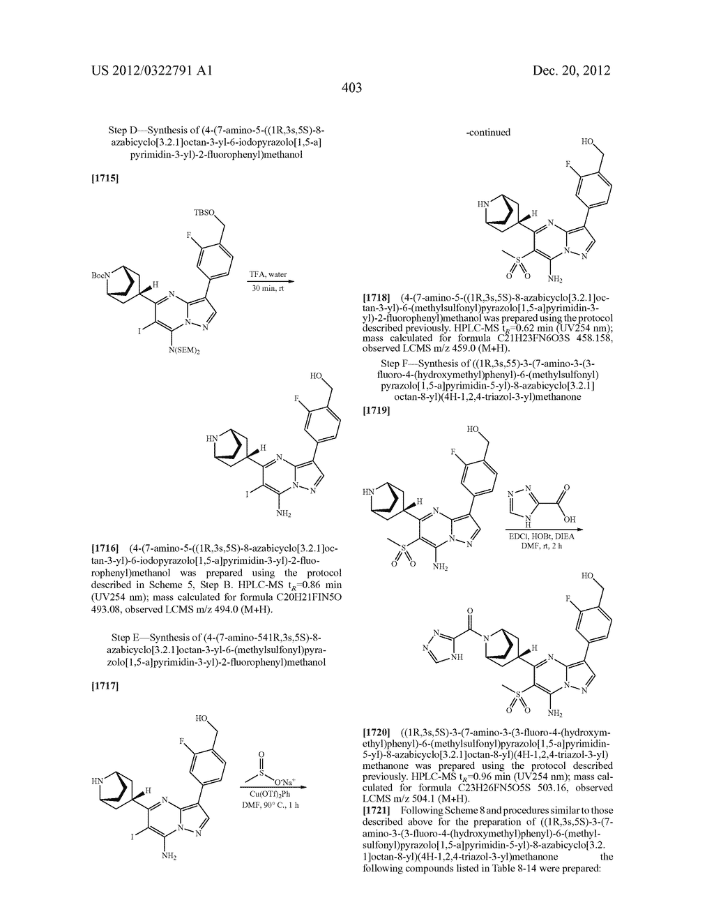 PYRAZOLO[1,5-a]PYRIMIDINE COMPOUNDS AS mTOR INHIBITORS - diagram, schematic, and image 404