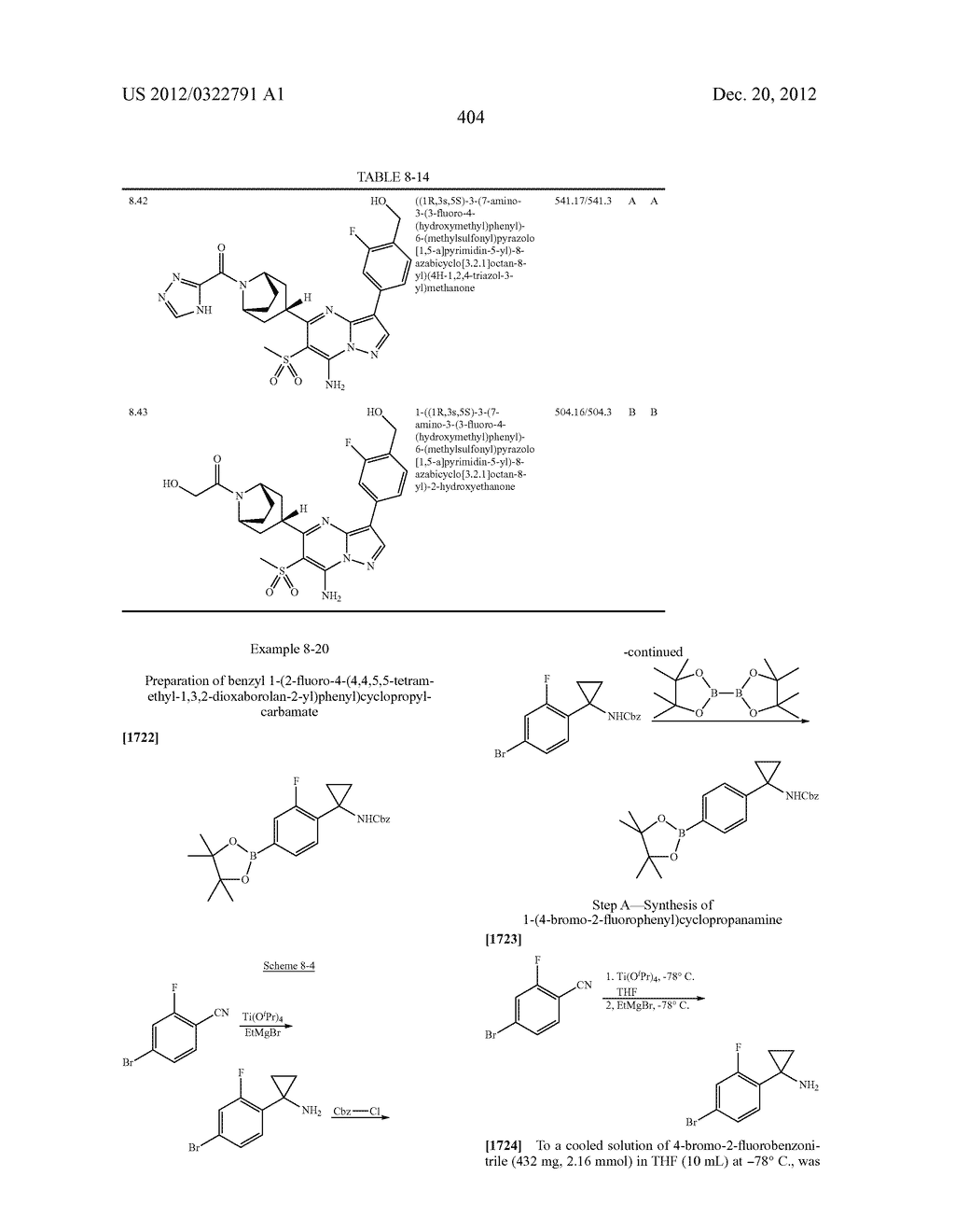 PYRAZOLO[1,5-a]PYRIMIDINE COMPOUNDS AS mTOR INHIBITORS - diagram, schematic, and image 405