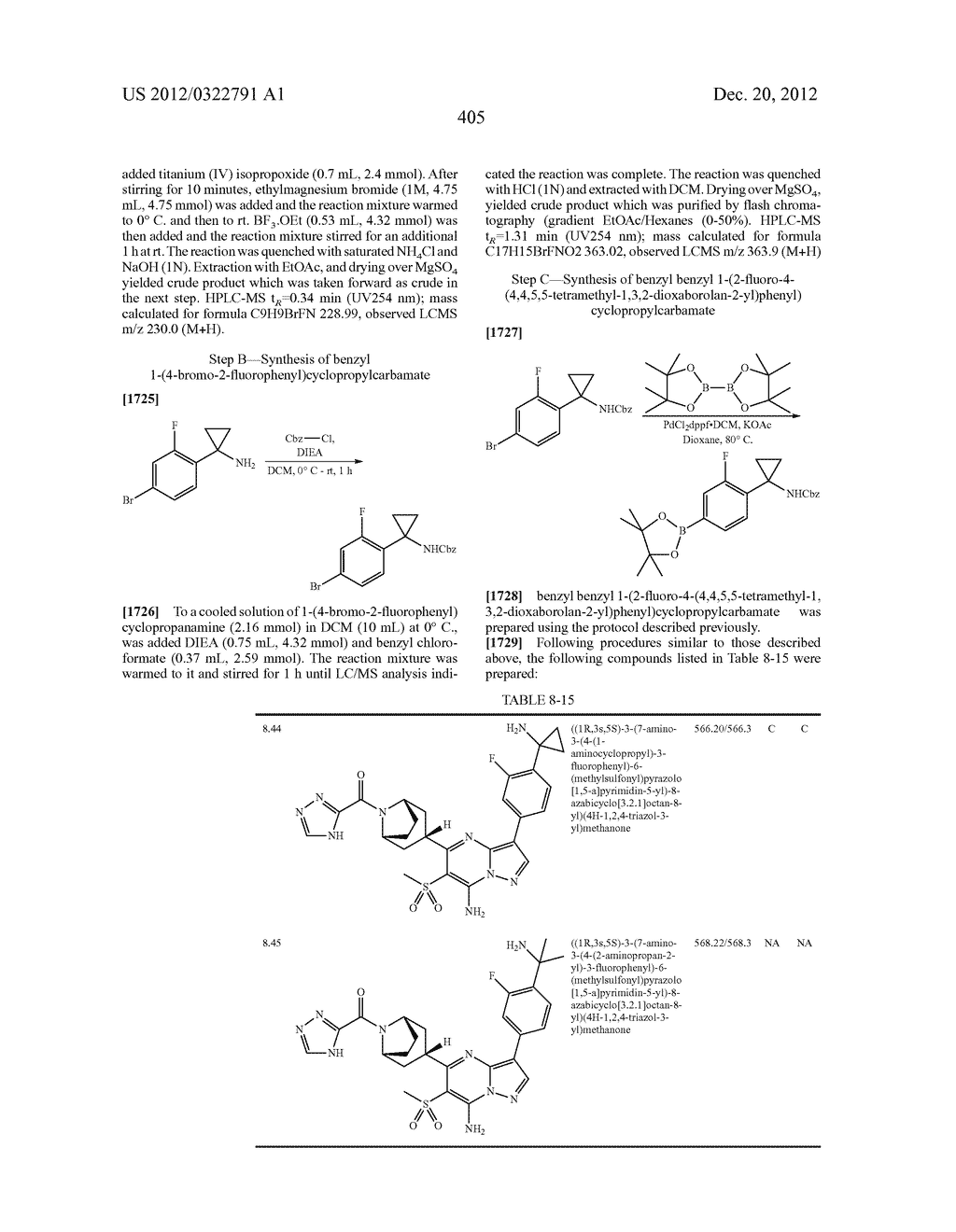 PYRAZOLO[1,5-a]PYRIMIDINE COMPOUNDS AS mTOR INHIBITORS - diagram, schematic, and image 406