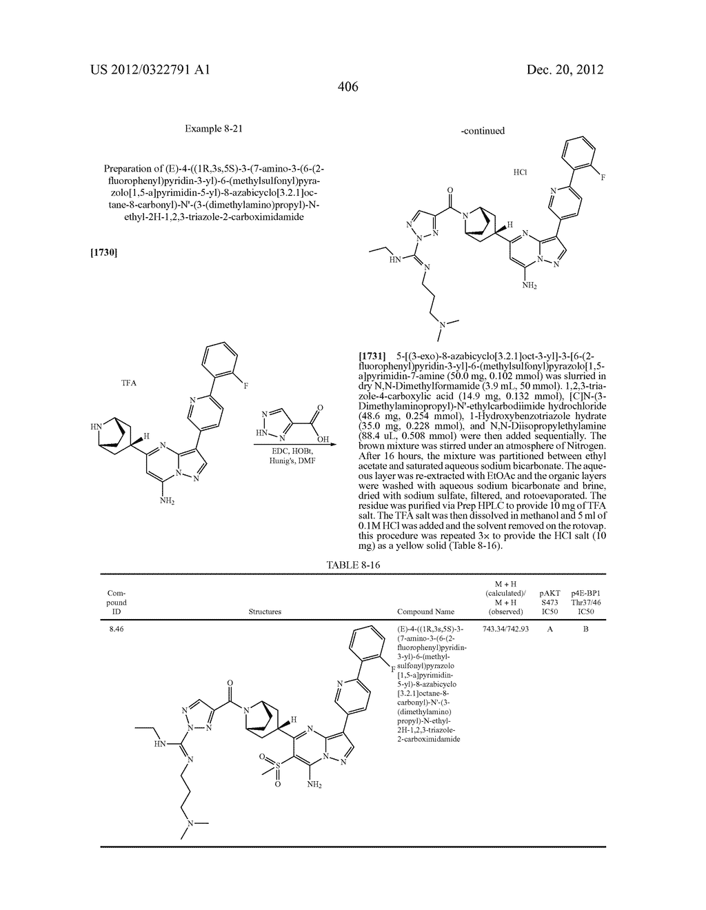 PYRAZOLO[1,5-a]PYRIMIDINE COMPOUNDS AS mTOR INHIBITORS - diagram, schematic, and image 407