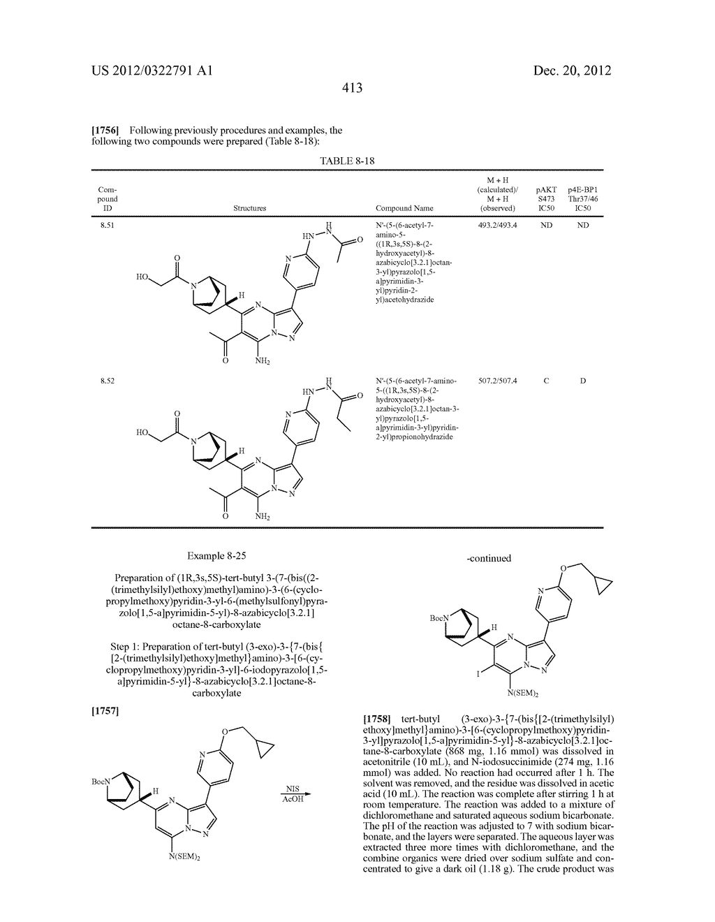 PYRAZOLO[1,5-a]PYRIMIDINE COMPOUNDS AS mTOR INHIBITORS - diagram, schematic, and image 414
