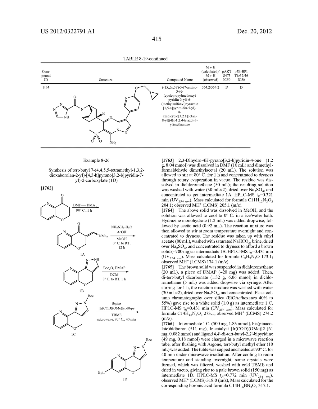 PYRAZOLO[1,5-a]PYRIMIDINE COMPOUNDS AS mTOR INHIBITORS - diagram, schematic, and image 416