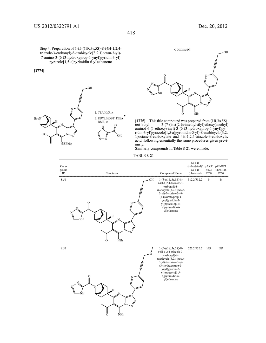 PYRAZOLO[1,5-a]PYRIMIDINE COMPOUNDS AS mTOR INHIBITORS - diagram, schematic, and image 419