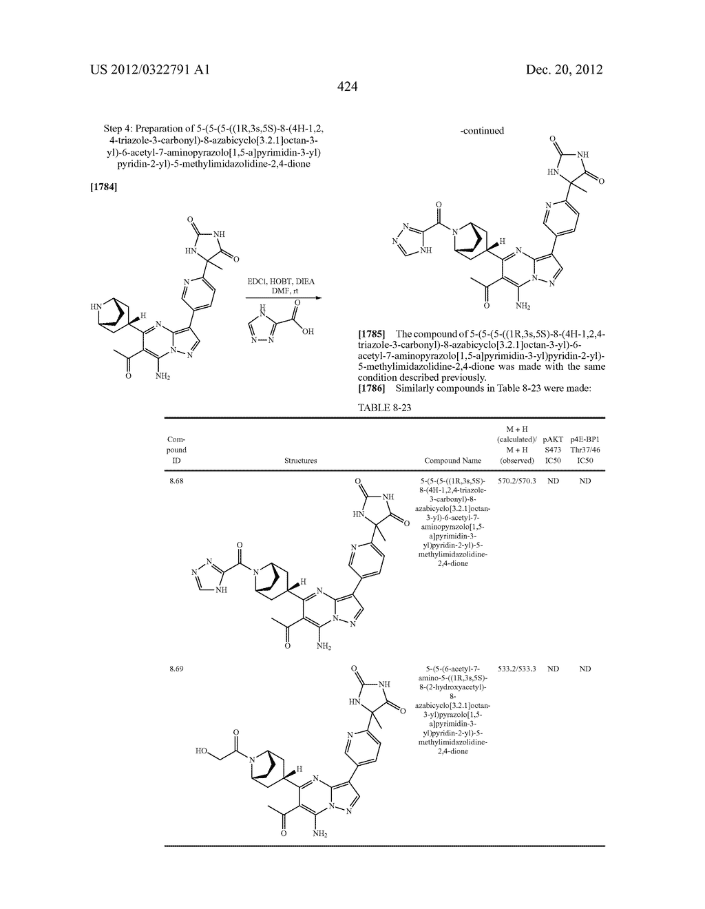 PYRAZOLO[1,5-a]PYRIMIDINE COMPOUNDS AS mTOR INHIBITORS - diagram, schematic, and image 425