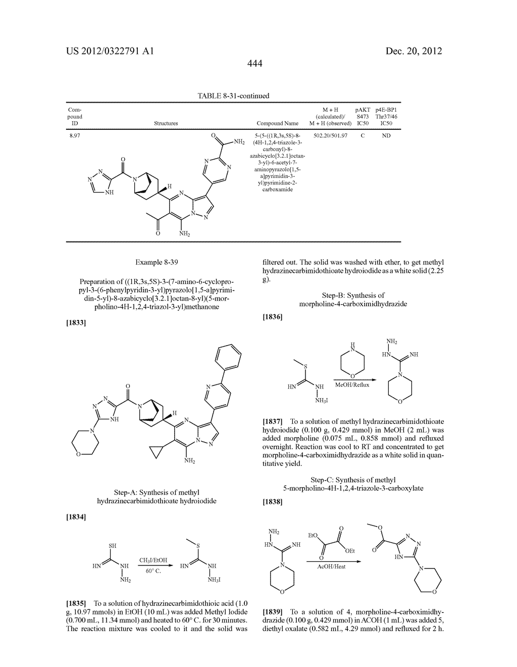 PYRAZOLO[1,5-a]PYRIMIDINE COMPOUNDS AS mTOR INHIBITORS - diagram, schematic, and image 445