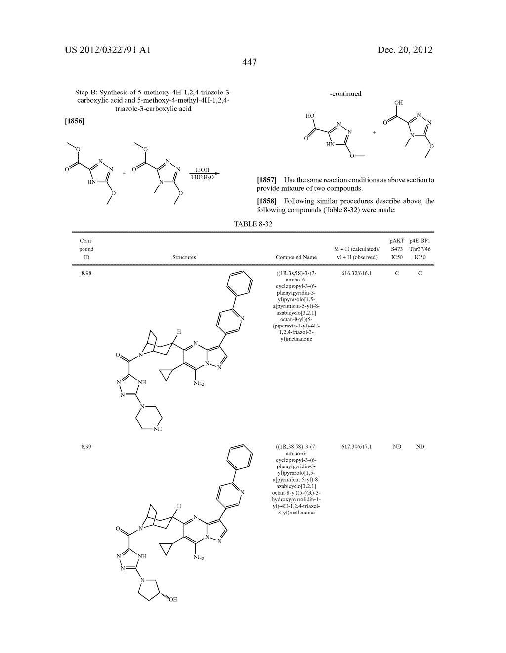 PYRAZOLO[1,5-a]PYRIMIDINE COMPOUNDS AS mTOR INHIBITORS - diagram, schematic, and image 448