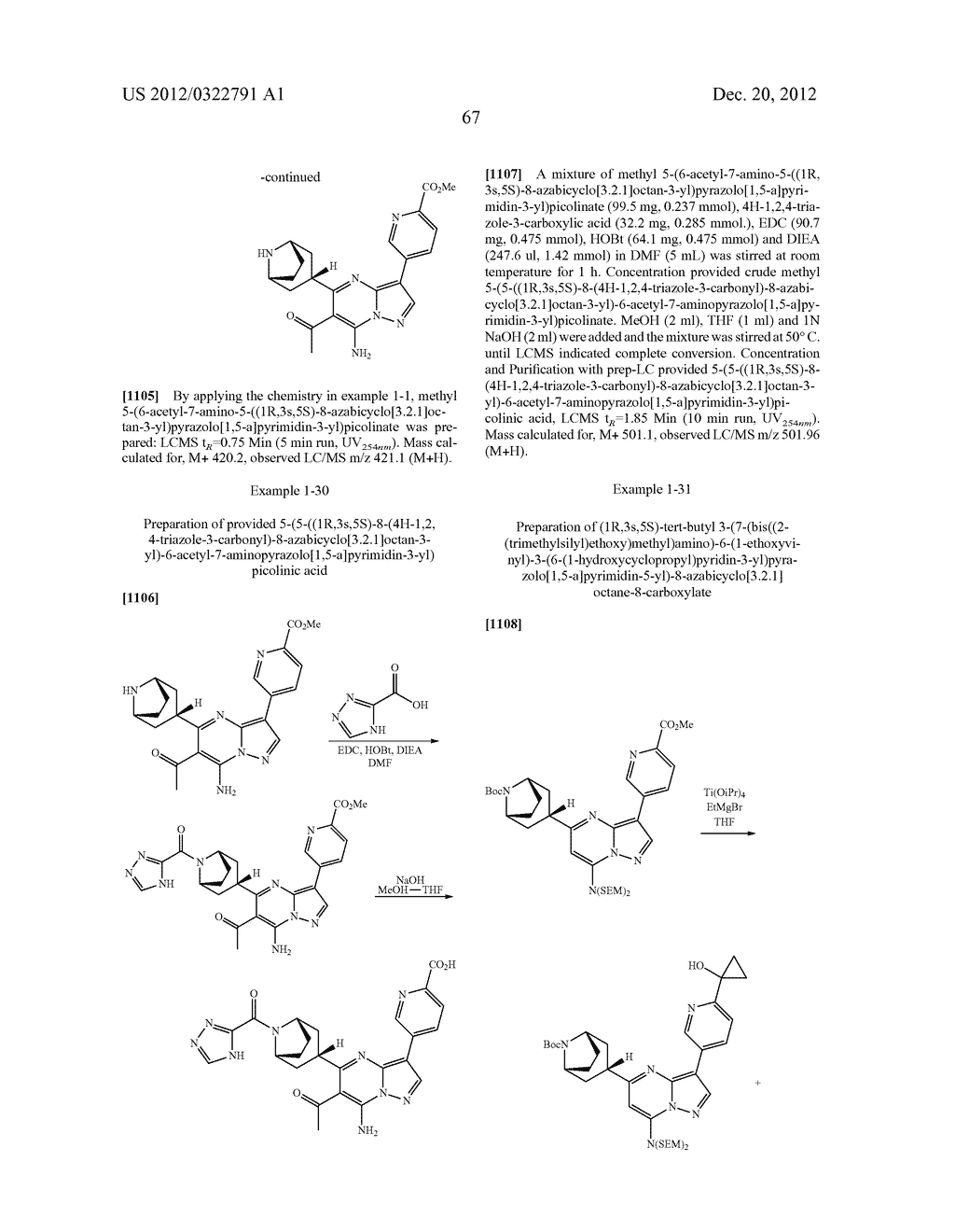 PYRAZOLO[1,5-a]PYRIMIDINE COMPOUNDS AS mTOR INHIBITORS - diagram, schematic, and image 68