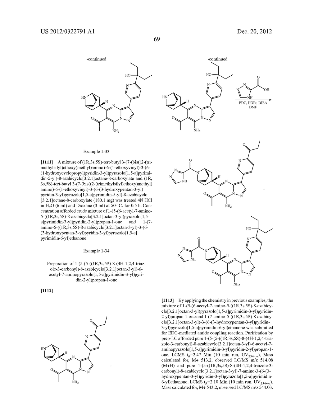 PYRAZOLO[1,5-a]PYRIMIDINE COMPOUNDS AS mTOR INHIBITORS - diagram, schematic, and image 70