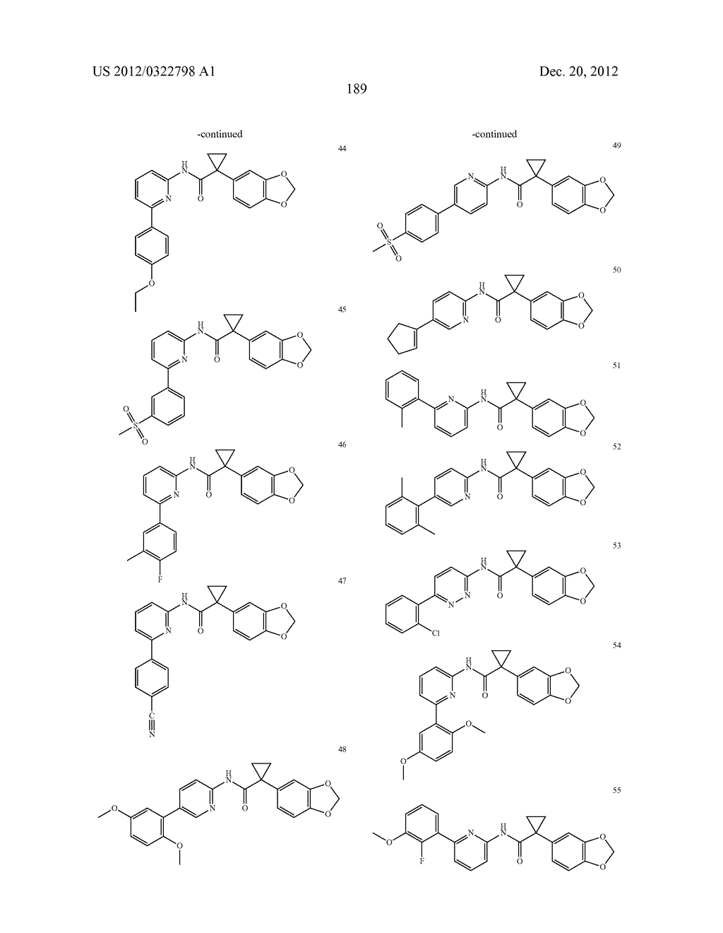 Modulators of ATP-Binding Cassette Transporters - diagram, schematic, and image 190