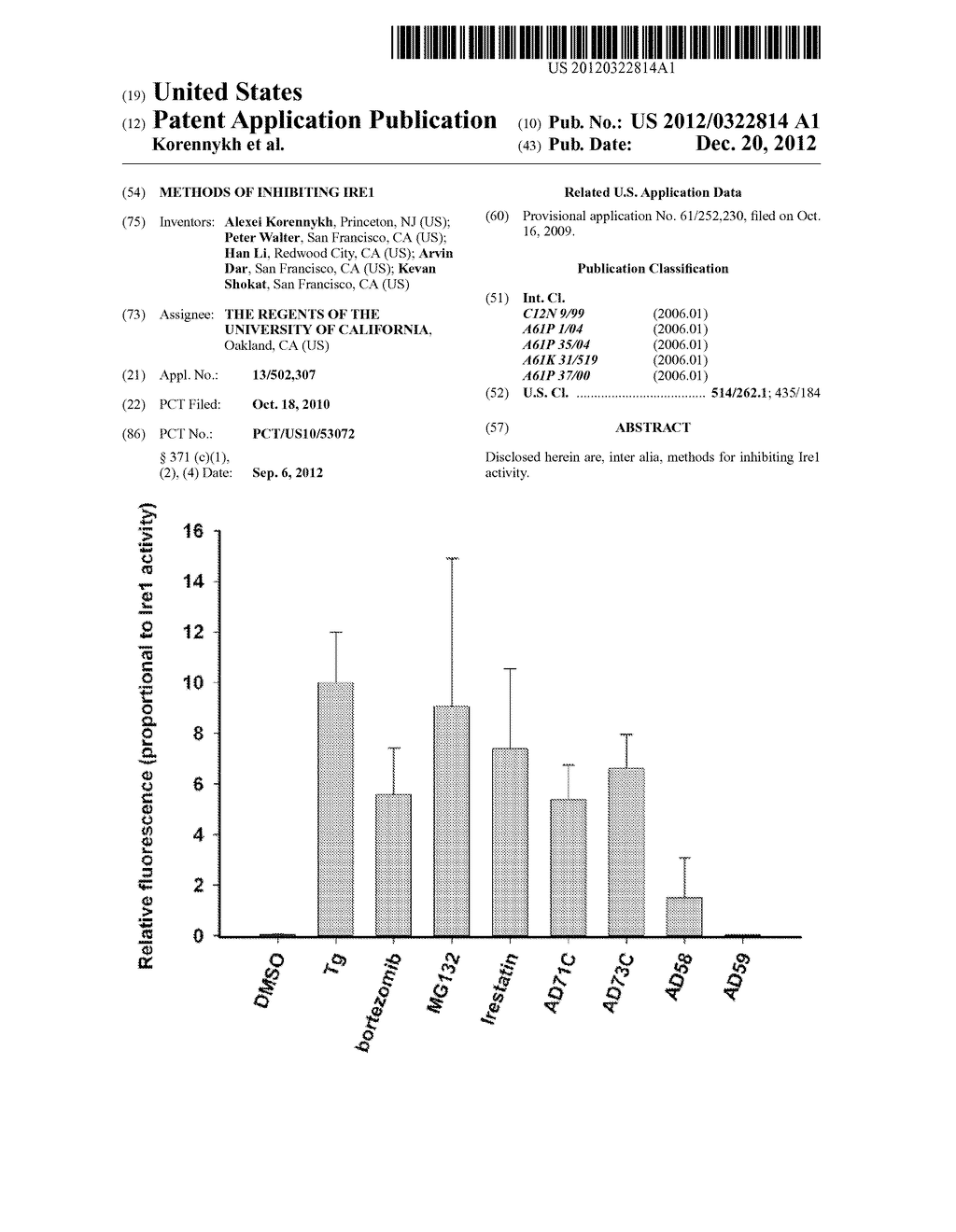 METHODS OF INHIBITING IRE1 - diagram, schematic, and image 01