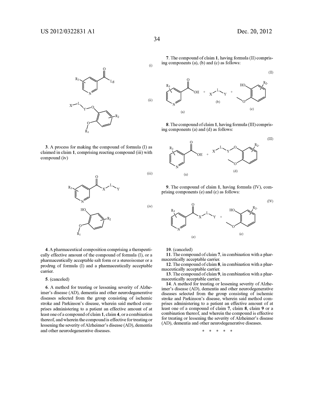 COMPOSITIONS FOR REDUCING AB 42 PRODUCTION AND THEIR USE IN TREATING     ALZHEIMER'S DISEASE (AD) - diagram, schematic, and image 37