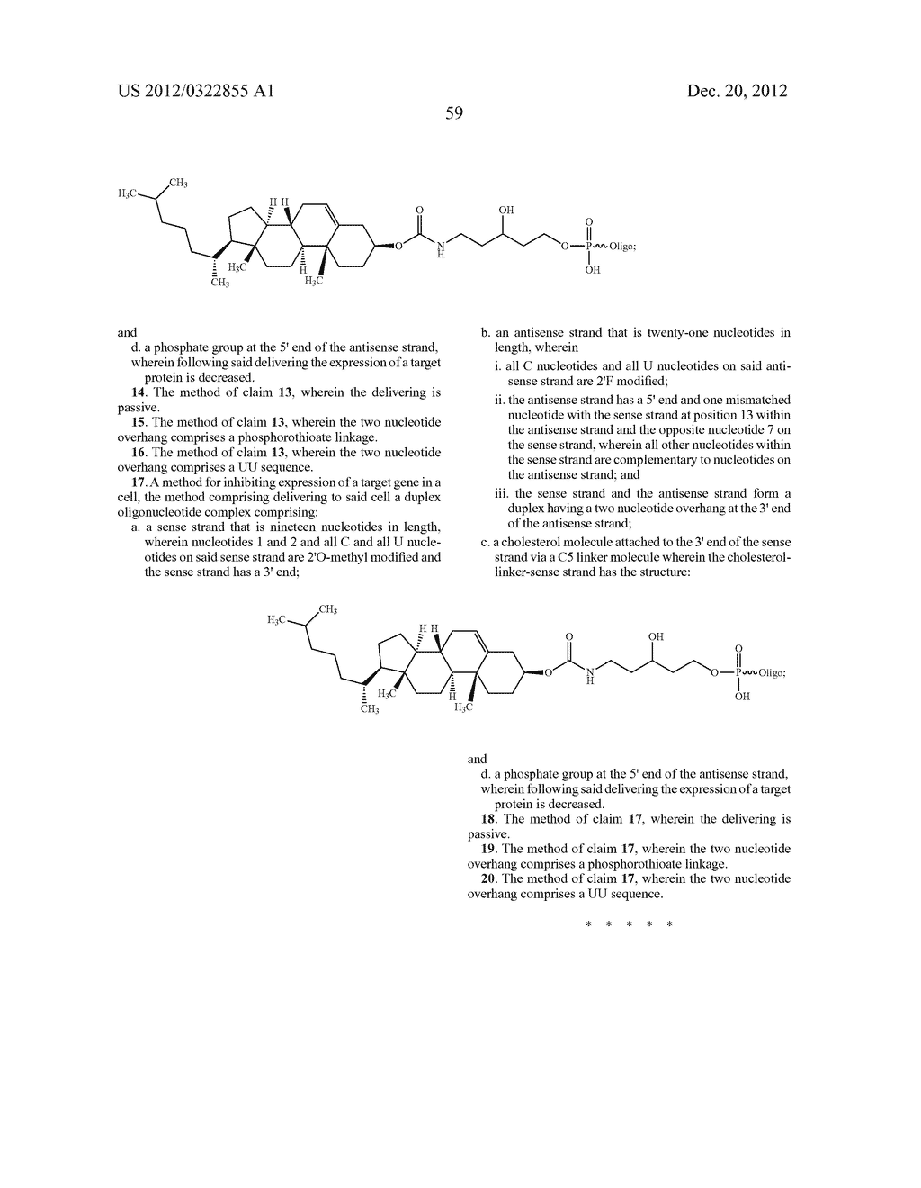 Duplex Oligonucleotide Complexes and Methods for Gene Silencing by RNA     Interference - diagram, schematic, and image 104