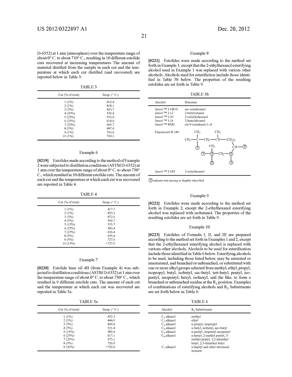 ESTOLIDE COMPOSITIONS EXHIBITING HIGH OXIDATIVE STABILITY - diagram, schematic, and image 22