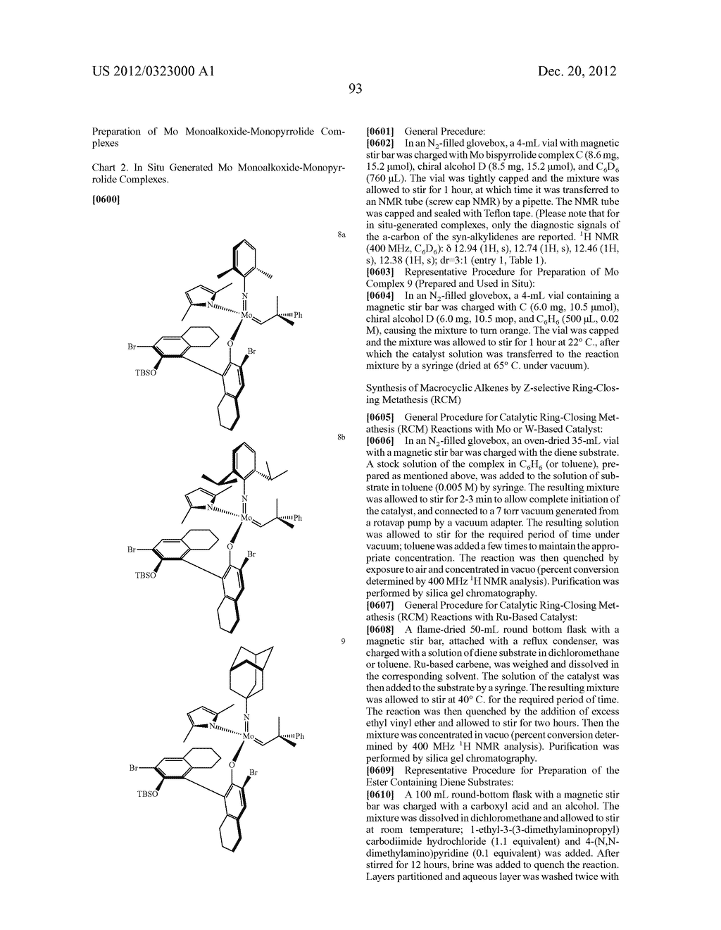 Z-SELECTIVE RING-CLOSING METATHESIS REACTIONS - diagram, schematic, and image 101