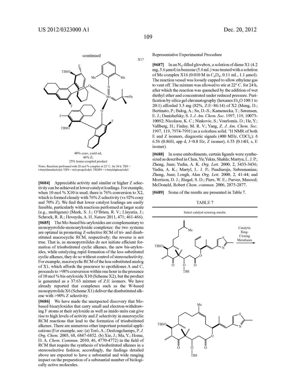 Z-SELECTIVE RING-CLOSING METATHESIS REACTIONS - diagram, schematic, and image 117