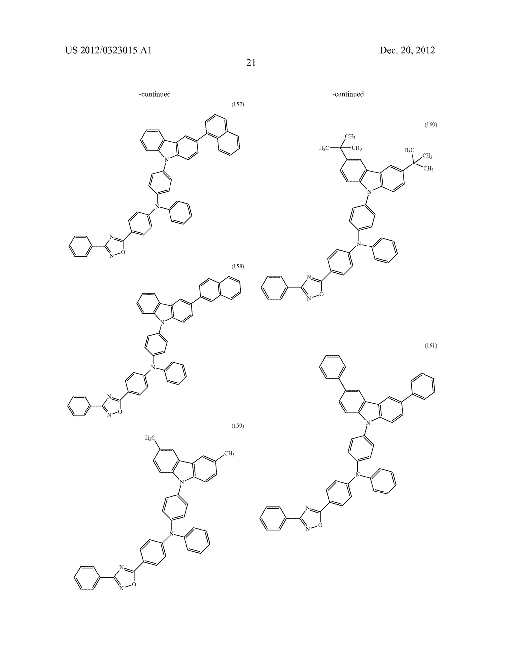 Oxadiazole Derivative, Light-Emitting Element Material, Light-Emitting     Element, Light-Emitting Device, and Electronic Device - diagram, schematic, and image 55