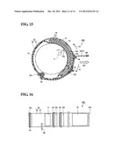 BLOOD PRESSURE INFORMATION MEASUREMENT DEVICE CUFF AND BLOOD PRESSURE     INFORMATION MEASUREMENT DEVICE PROVIDED THEREWITH diagram and image