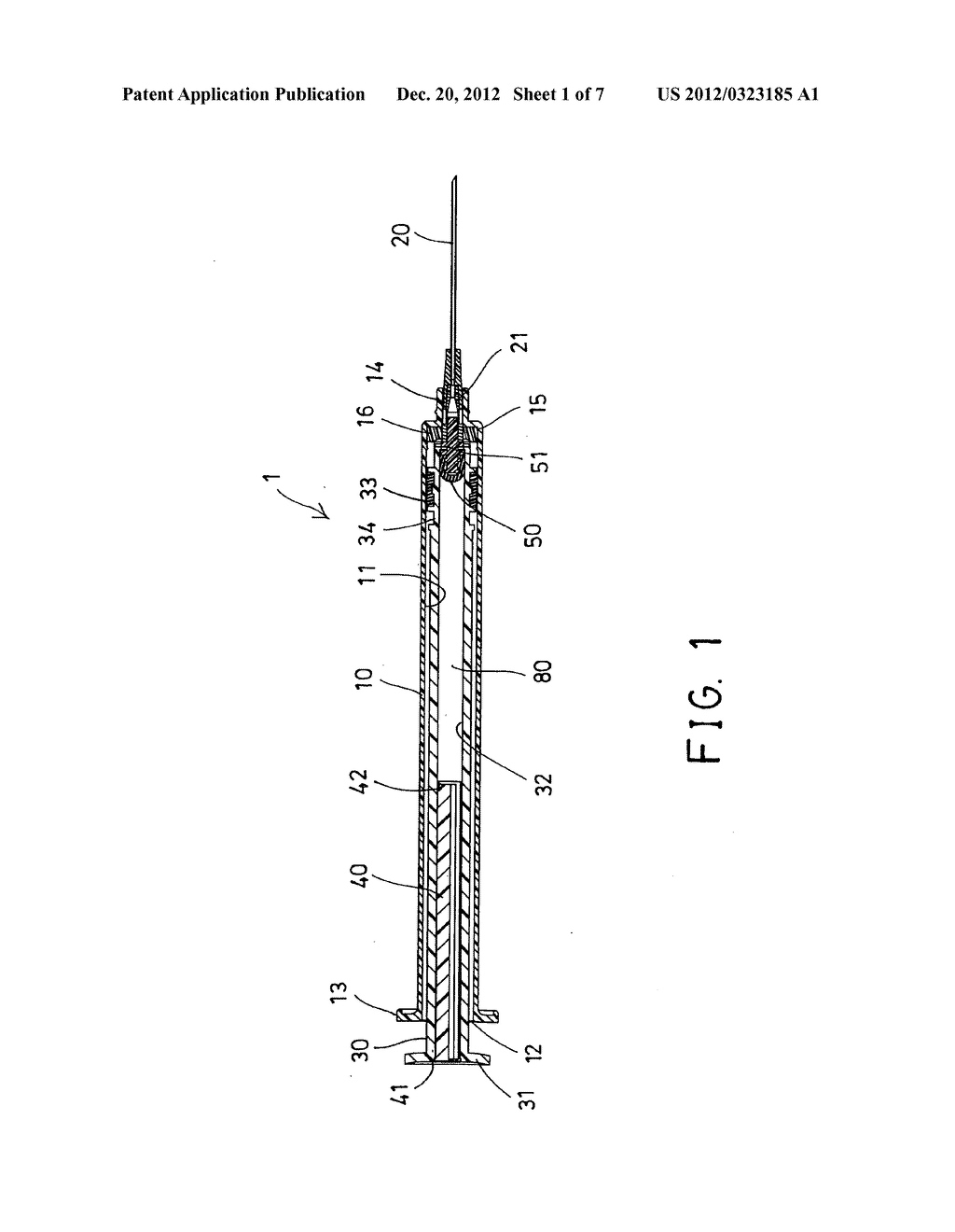 Automatic retractable safety syringe - diagram, schematic, and image 02