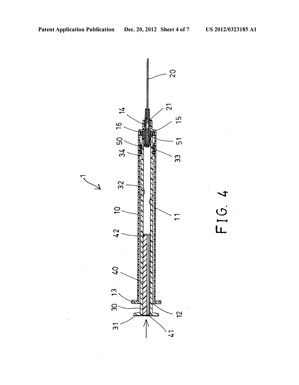 Automatic retractable safety syringe - diagram, schematic, and image 05