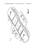 ABSORBENT ARTICLE INCLUDING AN  ABSORBENT CORE LAYER HAVING A MATERIAL     FREE ZONE AND A TRANSFER LAYER ARRANGED BELOW THE ABSORBENT CORE LAYER diagram and image