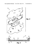 ABSORBENT ARTICLE INCLUDING AN  ABSORBENT CORE LAYER HAVING A MATERIAL     FREE ZONE AND A TRANSFER LAYER ARRANGED BELOW THE ABSORBENT CORE LAYER diagram and image