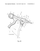 SUTURING ASSEMBLY PROVIDING BI-DIRECTIONAL NEEDLE MOVEMENT THROUGH     UNI-DIRECTIONAL ACTUATOR MOVEMENT diagram and image