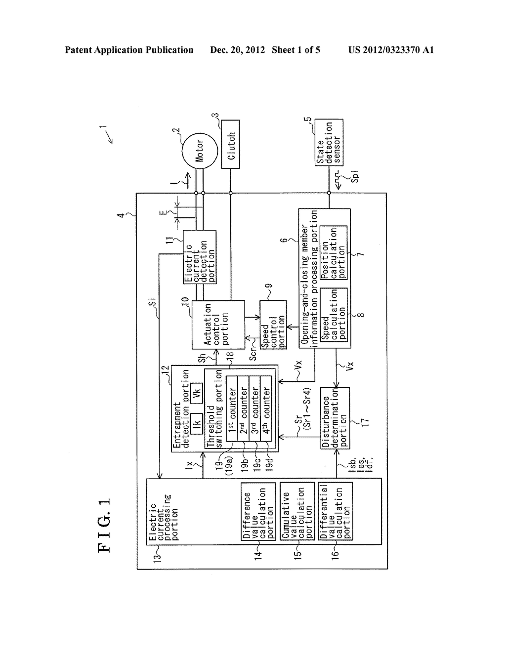 OPENING-AND-CLOSING MEMBER CONTROL DEVICE - diagram, schematic, and image 02