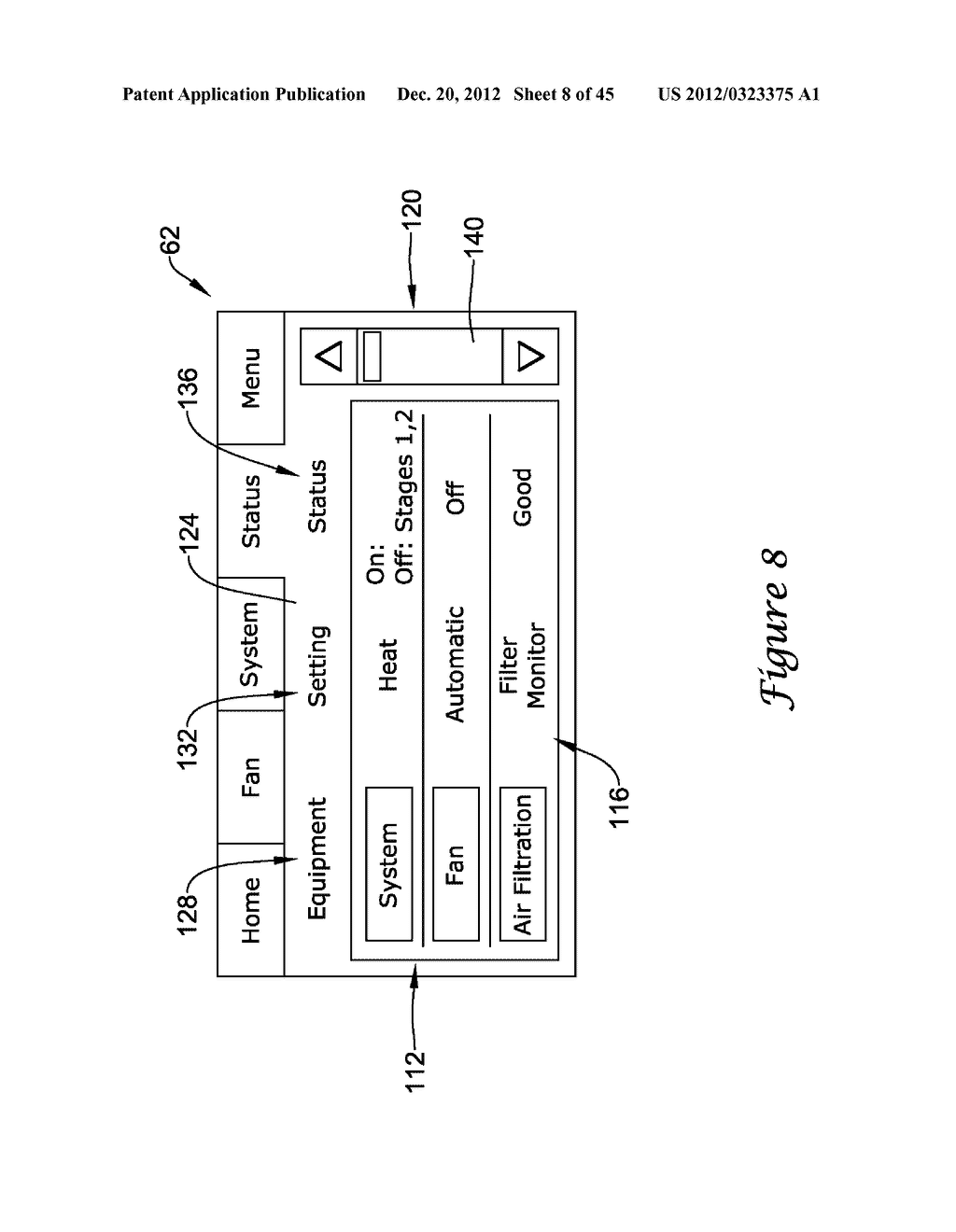 METHOD AND APPARATUS FOR CONFIGURING A FILTER CHANGE NOTIFICATION OF AN     HVAC CONTROLLER - diagram, schematic, and image 09