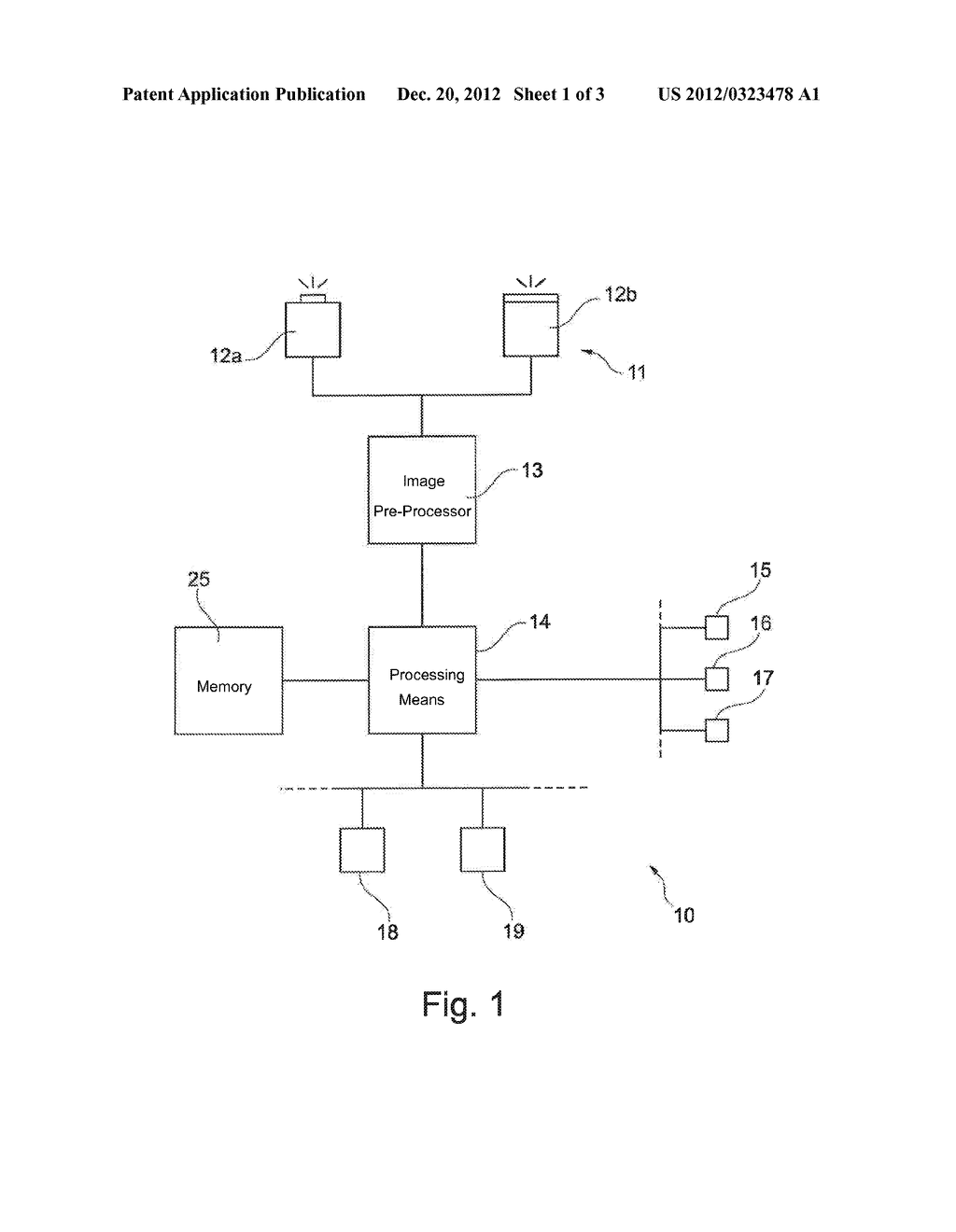 Object Collision Warning System and Method for a Motor Vehicle - diagram, schematic, and image 02