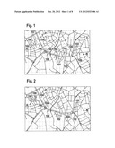 Method for simplifying a description of a route of travel diagram and image