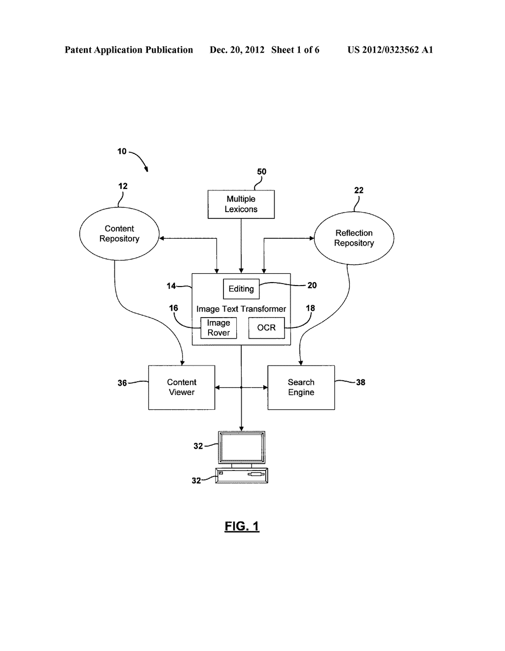 METHOD AND SYSTEM FOR CONVERTING IMAGE TEXT DOCUMENTS IN BIT-MAPPED     FORMATS TO SEARCHABLE TEXT AND FOR SEARCHING THE SEARCHABLE TEXT - diagram, schematic, and image 02