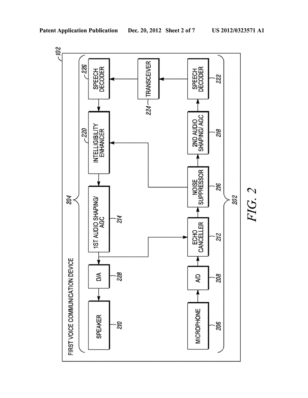 METHOD AND APPARATUS FOR INCREASING SPEECH INTELLIGIBILITY IN NOISY     ENVIRONMENTS - diagram, schematic, and image 03