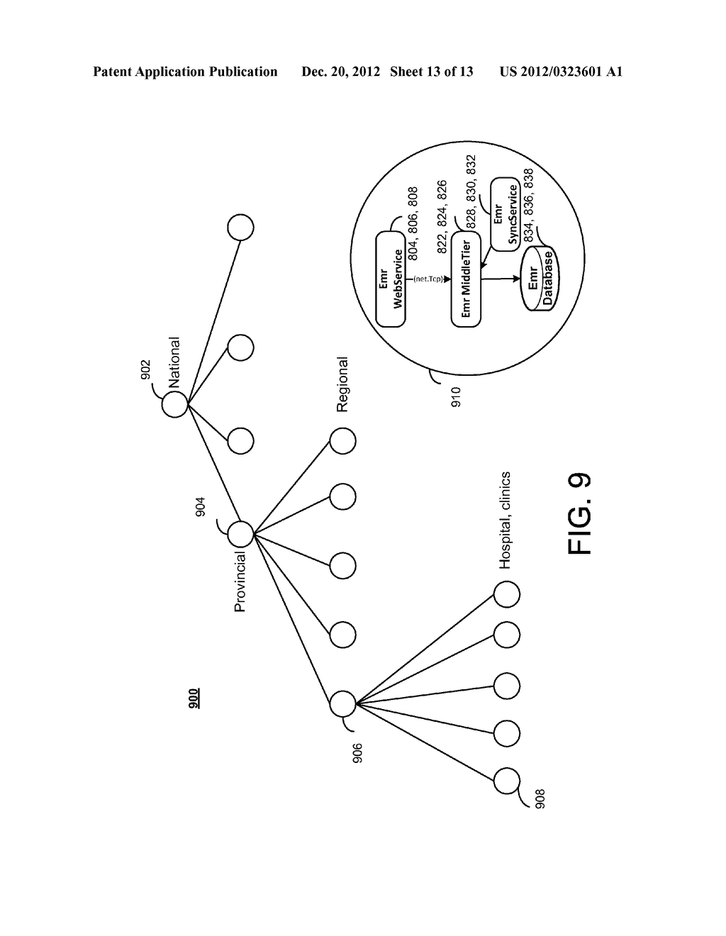 DISTRIBUTED SHARING OF ELECTRONIC MEDICAL RECORDS - diagram, schematic, and image 14