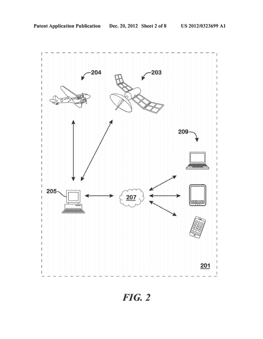 Method for Generating a Satellite Readable Image for Linking to     Information Over a Communications Network - diagram, schematic, and image 03