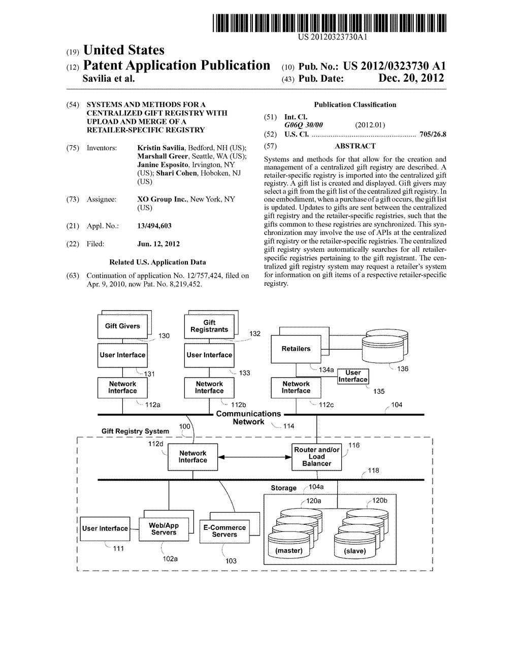 SYSTEMS AND METHODS FOR A CENTRALIZED GIFT REGISTRY WITH UPLOAD AND MERGE     OF A RETAILER-SPECIFIC REGISTRY - diagram, schematic, and image 01