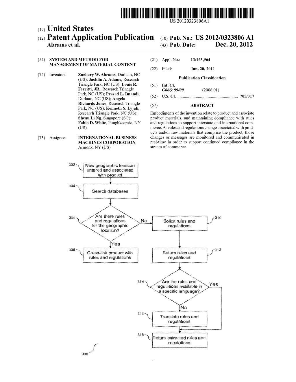 System and Method for Management of Material Content - diagram, schematic, and image 01