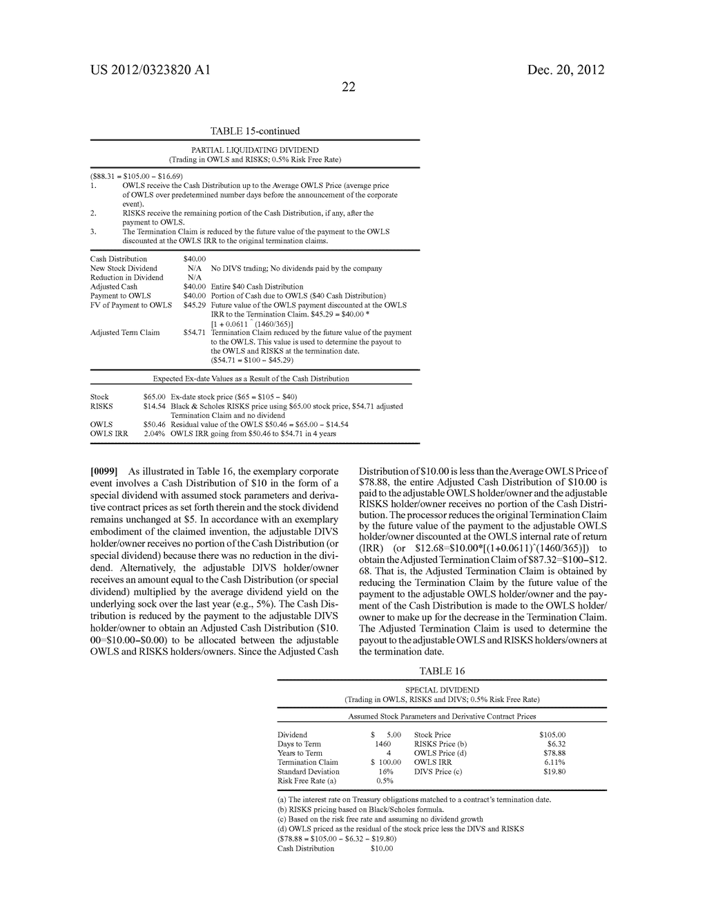 ADJUSTABLE DERIVATIVE SECURITIES AND METHOD FOR ADJUSTING THE VALUE OF     SAME DUE TO A CORPORATE EVENT - diagram, schematic, and image 28